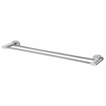 Cuiere si suporturi prosoape - Bara dubla portprosop nichel crom Bisk Side 67 cm