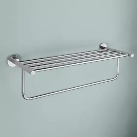 Accesorii baie - Bara portprosop cu suport Grohe Essentials 60 cm crom lucios