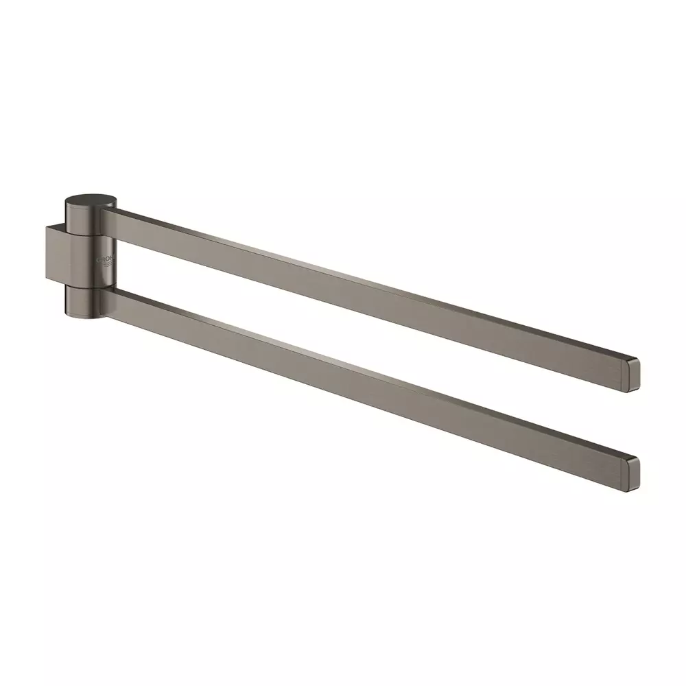 Cuiere si suporturi prosoape - Bara portprosop dubla Grohe Selection 44 cm antracit periat Hard Graphite