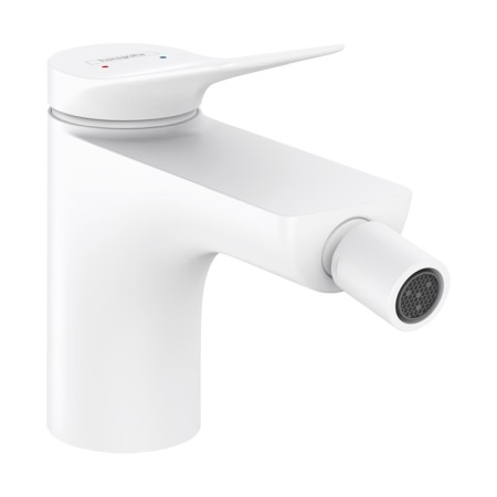 Baterii bideu si dus igienic - Baterie bideu, Hansgrohe, Vivenis, cu ventil, alb mat