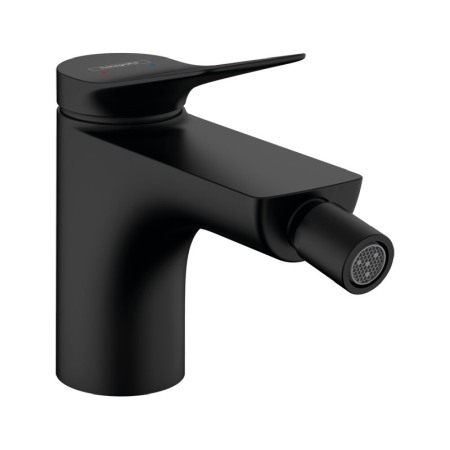 Baterii bideu si dus igienic - Baterie bideu, Hansgrohe, Vivenis, cu ventil, negru mat