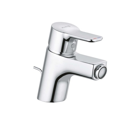 Baterii baie - Baterie bideu Kludi, Pure &amp; Easy, cu ventil metalic, crom