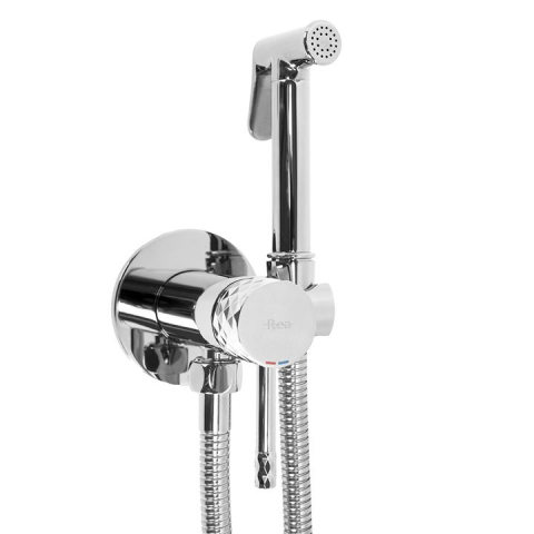 Baterii bideu si dus igienic - Baterie bideu  Lungo Loop Diamond crom