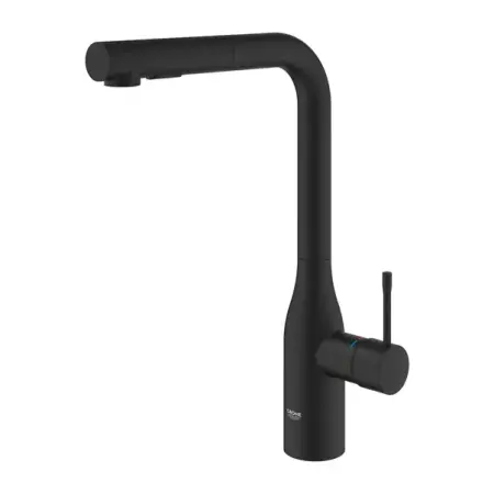 Baterie bucatarie cu dus extractibil Grohe Essence negru mat Phantom Black [3]