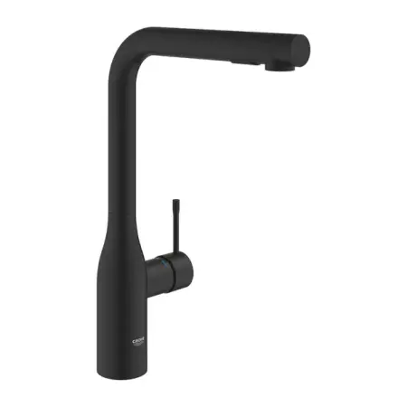Bucatarie - Baterie bucatarie cu dus extractibil Grohe Essence negru mat Phantom Black