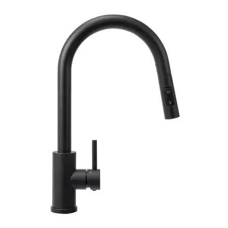 Baterie bucatarie cu dus extractibil Rea Fresh negru mat [2]