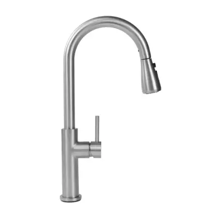 Baterie bucatarie cu dus extractibil Rea Nest nichel periat [4]