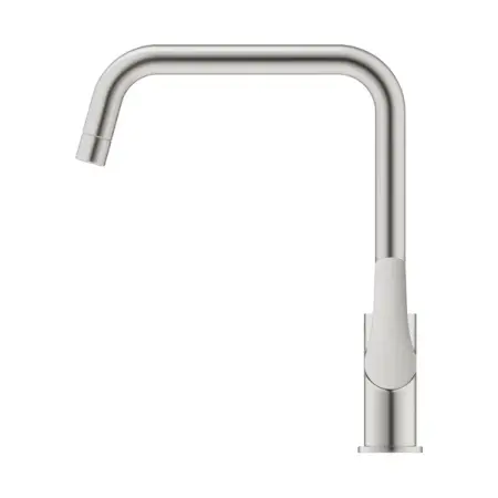 Baterie bucatarie Grohe Eurosmart Supersteel mat cu pipa inalta [3]