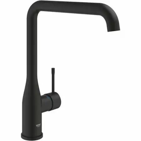 Bucatarie - Baterie bucatarie negru mat Grohe Essence pipa pivotanta