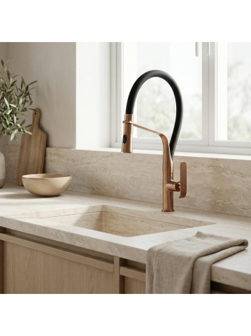 Baterie bucatarie Rea Castor cupru periat [6]