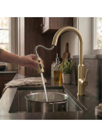 Baterie bucatarie Rea Master auriu periat  [1]