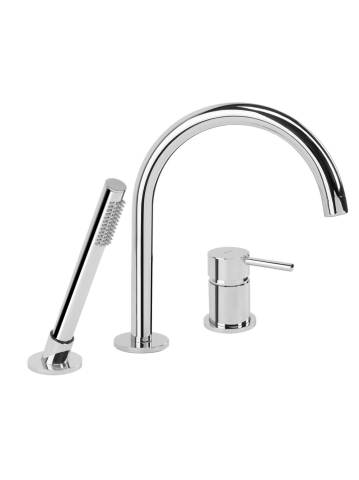 Baterie cada 3 orificii Rea Lungo crom 235 mm pipa extractibila alama [10]