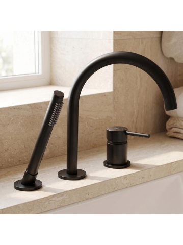 Baterie cada 3 orificii Rea Lungo negru 235mm electroplating [6]