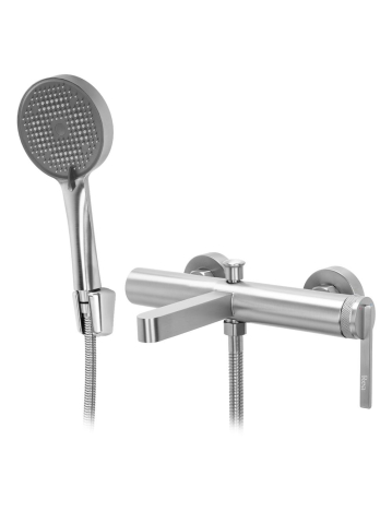 Baterii baie - Baterie pentru cada REA Grace Nickel Periat montata pe perete 186 mm