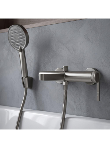 Baterii baie - Baterie pentru cada REA Grace Titan montaj perete lungime gura 186 mm