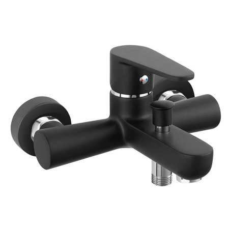 Baterii cada - Baterie cada - dus, Ferro, Algeo Black, negru mat