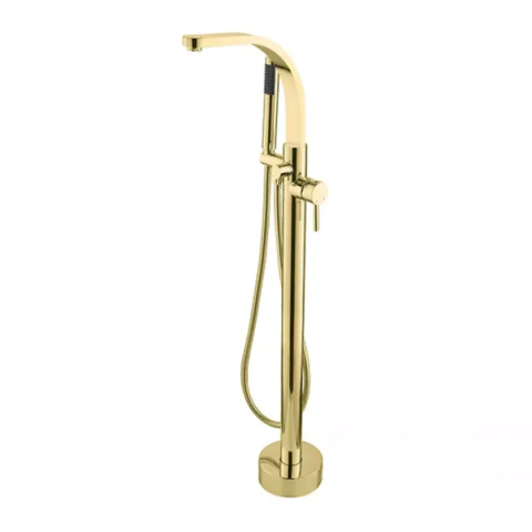 Baterii baie - Baterie cada - dus freestanding Besco Decco I auriu lucios