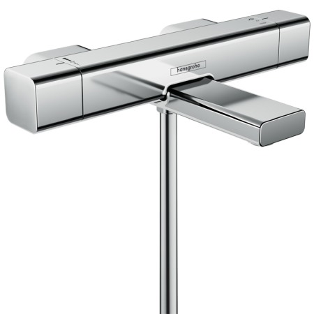 Baterii cada - Baterie cada dus Hansgrohe, Ecostat E, termostatata, crom