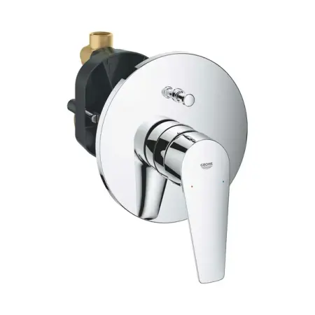 Baterii baie - Baterie cada - dus incastrata Grohe BauEdge New crom monocomanda