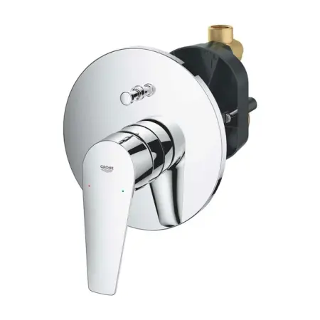 Baterie cada - dus incastrata Grohe BauEdge New crom monocomanda [2]