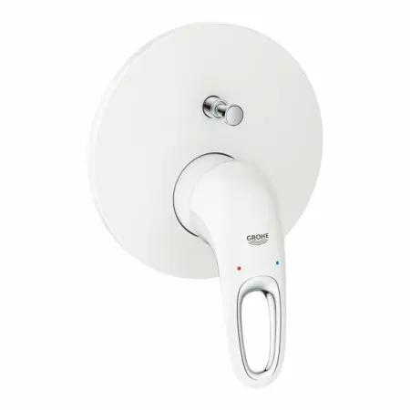 Baterii baie - Baterie cada - dus incastrata Grohe Eurostyle alb mat 2 iesiri