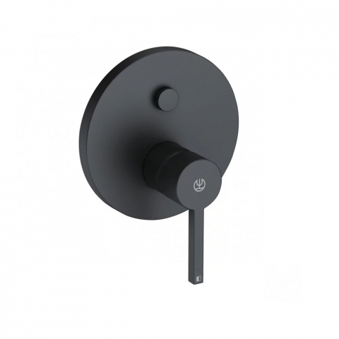 Baterii cada - Baterie cada - dus incastrata Kludi Nova Fonte Puristic negru mat Push