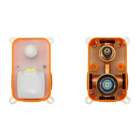 Baterie cada - dus incastrata Rea Lungo auriu periat cu set de dus si corp ingropat [5]