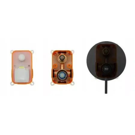 Baterie cada - dus incastrata Rea Lungo crom lucios cu set de dus si corp ingropat [2]