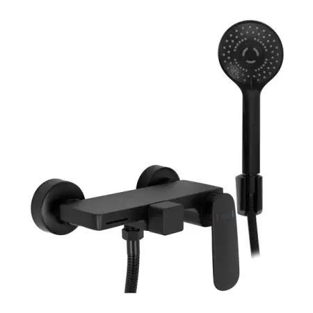 Baterii cada - Baterie cada - dus Rea Berg monocomanda negru cu set de dus