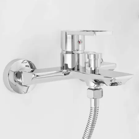 Baterie cada - dus Rea Flip monocomanda crom cu set de dus [3]