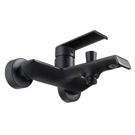 Baterie cada - dus Rea Hass monocomanda negru cu set de dus [3]