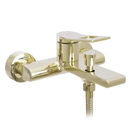 Baterie cada - dus Rea Soul monocomanda auriu cu set de dus [2]