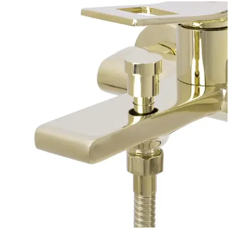 Baterie cada - dus Rea Soul monocomanda auriu cu set de dus [3]