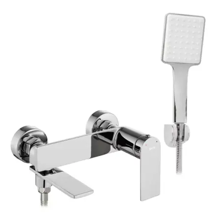 Baterii cada - Baterie cada - dus Rea Storm monocomanda crom lucios cu set de dus