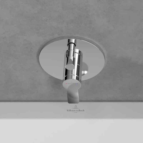 Baterie cadă-duș Villeroy&Boch, Architectura, montaj încastrat, parte vizibilă, crom [4]