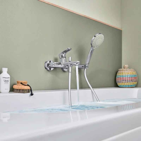Baterie cadă-duș Villeroy&Boch, O.Novo, montaj pe perete, crom [6]