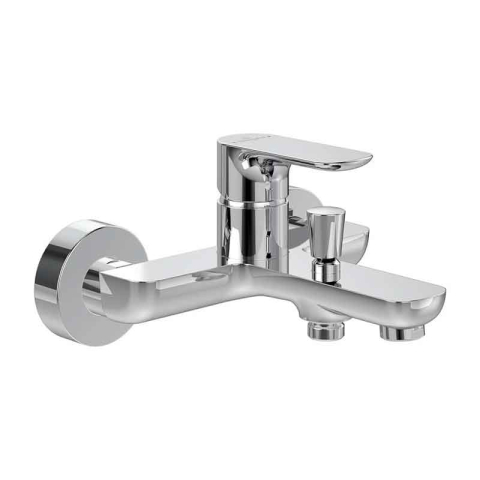 Baterii cada - Baterie cadă-duș Villeroy&Boch, O.Novo, montaj pe perete, crom