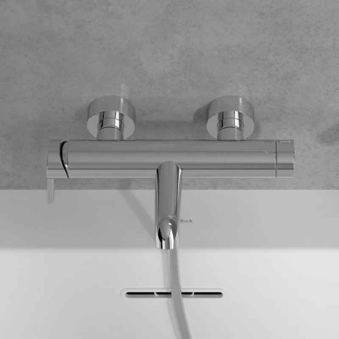Baterie cadă-duș Villeroy&Boch, Skyla, cu montaj pe perete, crom [6]