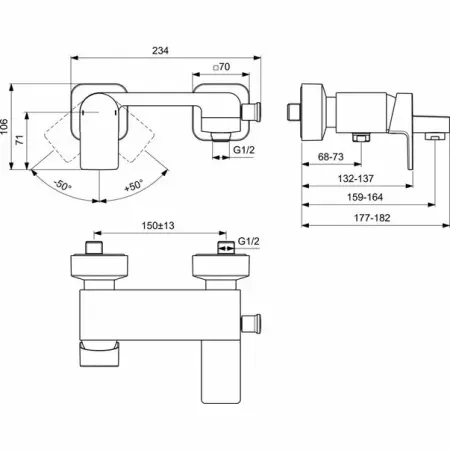Baterie cada Ideal Standard Edge [1]