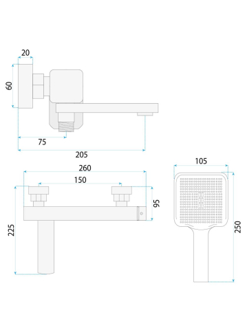 Baterie cada Rea Arlo negru [5]
