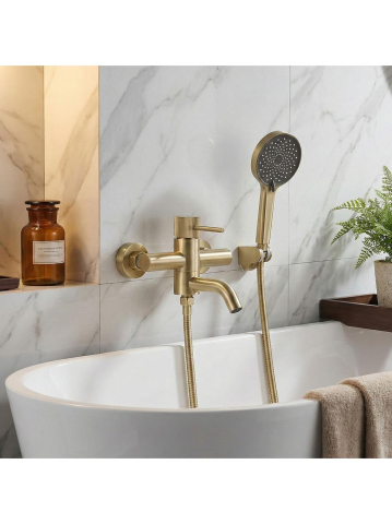 Baterie cada Rea Lungo Stripe auriu periat  [1]