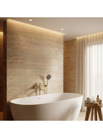 Baterie cada Rea Lungo Stripe auriu periat  [6]