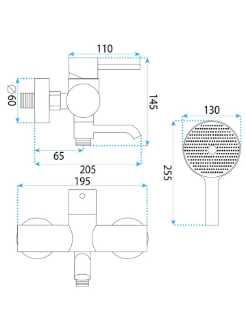 Baterie cada Rea Lungo Stripe crom periat [9]