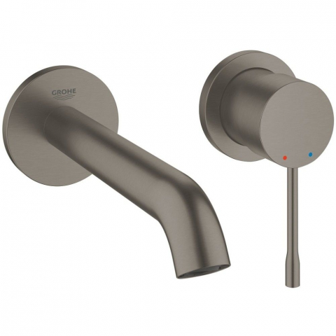Baterii baie - Baterie chiuveta baie incastrata antracit mat Grohe Essence, M fara ventil