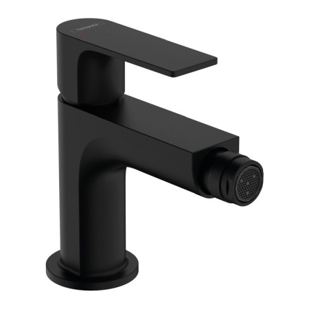 Baterii bideu si dus igienic - Baterie cu ventil pentru bideu, Hansgrohe, Rebris E, negru mat