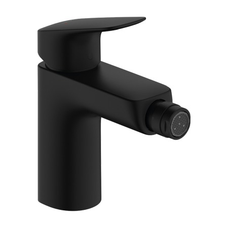 Baterii bideu si dus igienic - Baterie de bideu, Hansgrohe, Logis, cu ventil, negru mat