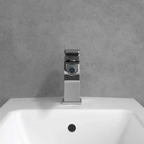 Baterie de bideu Villeroy & Boch, Architectura Square, crom [4]