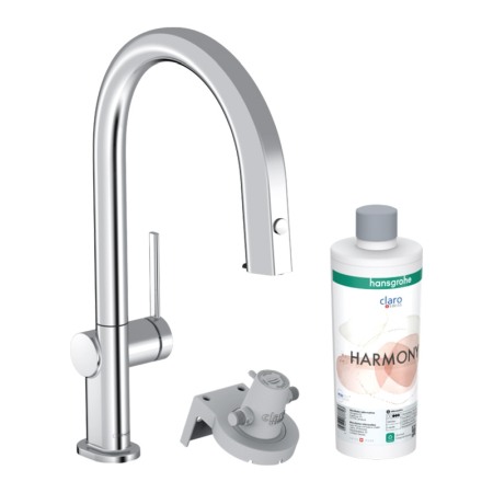 Bucatarie - Baterie de bucatarie, Hansgrohe, Aqittura M91 210, sBox, pipa extractibila, crom
