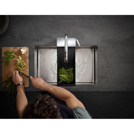 Baterie de bucatarie, Hansgrohe, Aquno Select M81 170, 3 jeturi, sBox, crom [4]