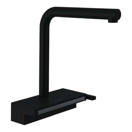 Bucatarie - Baterie de bucatarie, Hansgrohe, Aquno Select M81 250, 2jet, sBox, negru mat